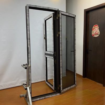 Minimalistische glazen deur met Chinese top hardware aluminium dubbele bladkasten venster