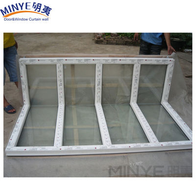 Naadloze hoekvensters met UPVC-frame 90 graden versterkt aluminium/PVC-venster