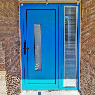 OEM Customized Aluminium Alloy Glass Casement Glass Door Entrance Door voor Door