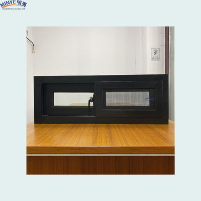 Horizontaal openend patroon Warmte-isolatie Aluminium schuifvensters met muggennet