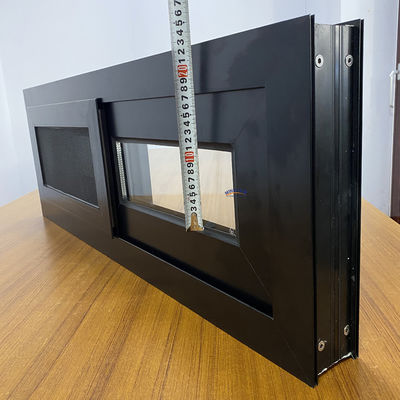Horizontaal openend patroon Warmte-isolatie Aluminium schuifvensters met muggennet