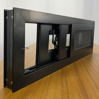 Horizontaal openend patroon Warmte-isolatie Aluminium schuifvensters met muggennet