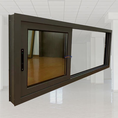 Chinese design stijl Dubbelglas Aluminium 3 tracks Schuifvenster Aluminium Vensters