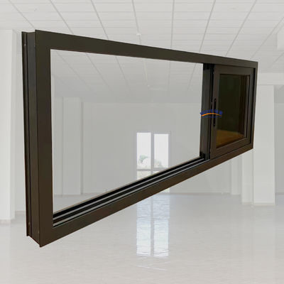 Chinese design stijl Dubbelglas Aluminium 3 tracks Schuifvenster Aluminium Vensters