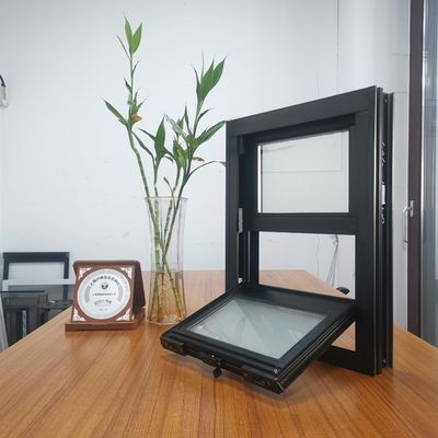 Aluminium enkelhangend raam met glasvezel scherm netten materiaal en maat
