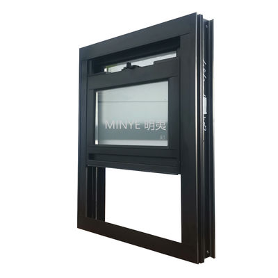 Aluminium enkelhangend raam met glasvezel scherm netten materiaal en maat