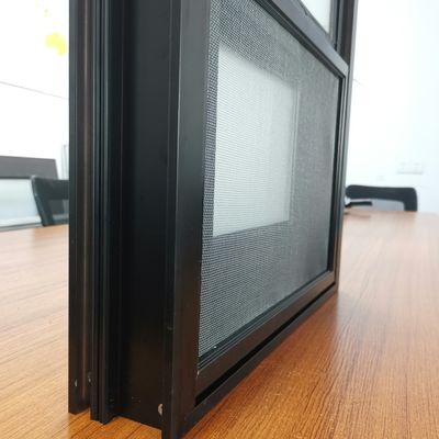 Aluminium enkelhangend raam met glasvezel scherm netten materiaal en maat