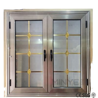 Aanpasbare dubbele glazen aluminium behuizing ramen geluidsdicht en energiebesparend