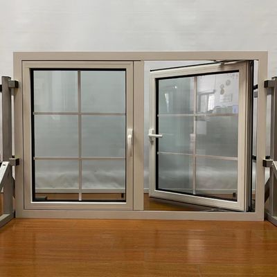 Aanpasbare dubbele glazen aluminium behuizing ramen geluidsdicht en energiebesparend