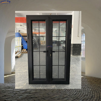 Doppelgehard glas thermisch doorbreken aluminium deur met hoge sterkte hardware