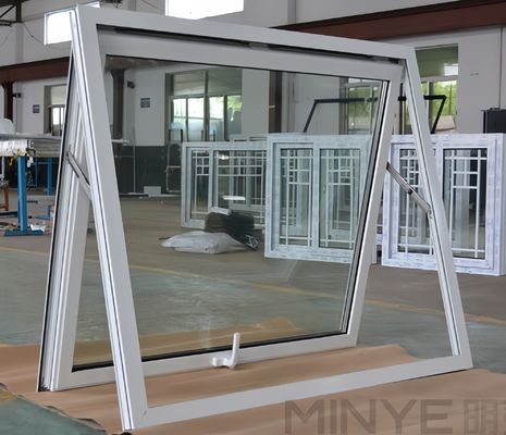 Modern ontworpen thermologisch doorbreken aluminium luifel vensters voor het bekleden van bouwmateriaal
