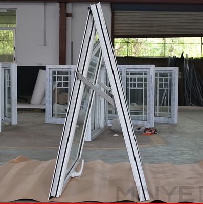 Modern ontworpen thermologisch doorbreken aluminium luifel vensters voor het bekleden van bouwmateriaal