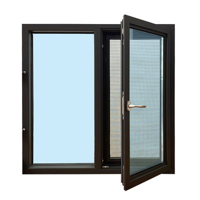Professionele aluminium legering dubbel glas Frans raam voor drievoudig glas huis ramen