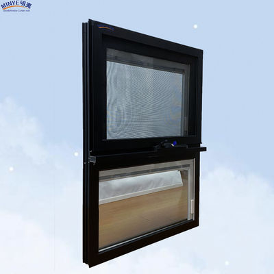 Moderne luxe regenbestendig aluminium frame swing awning Casement ramen met dubbel glas