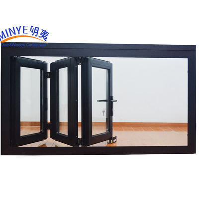 Moderne design Buitenste tweevoudige deur met aluminiummateriaal en pleat mesh scherm