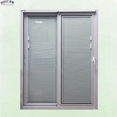 Nieuw ontworpen thermisch isolerende aluminium glazen schuifdeuren met verstelbare luivers