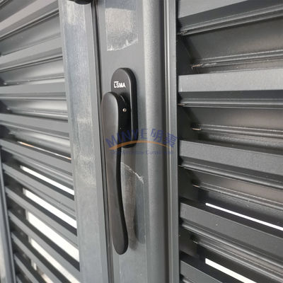 Energie Verticaal Aluminium Tweevoudig Patio Klaagglasdeuren Buitenstaande Functie Winddicht