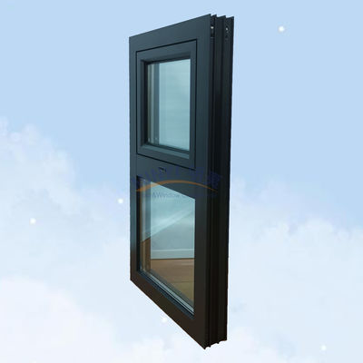 Moderne luxe regenbestendig aluminium frame swing awning Casement ramen met dubbel glas