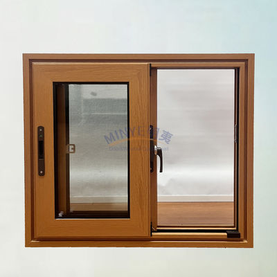 Dubbelgehard glas voor orkaanbescherming Aluminium schuifvenster met magnetisch scherm