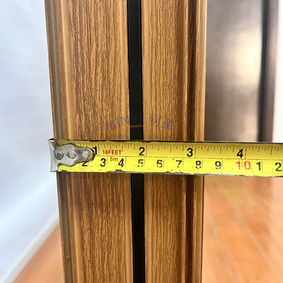 Dubbelgehard glas voor orkaanbescherming Aluminium schuifvenster met magnetisch scherm