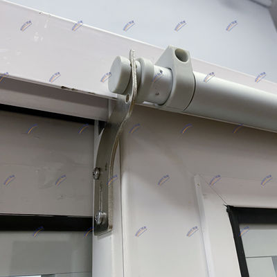 Decoratie Aluminium schuifdeuren met ingebouwde luiker binnendeur en elektrische schakelaar