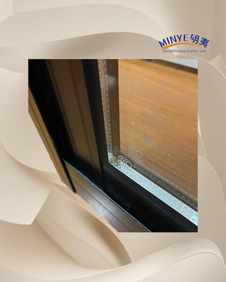 Dubbelglas aluminium schuifvenster voor geluiddichte functie van aluminium