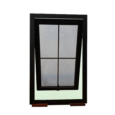 Swing Open Stijl Aluminium Marquee Venster met Dubbel gehard glas en ingebouwde rooster