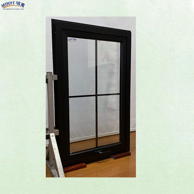 Swing Open Stijl Aluminium Marquee Venster met Dubbel gehard glas en ingebouwde rooster