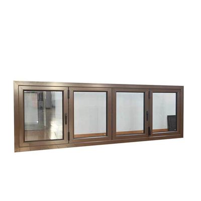 Aluminium vouwvenster met dubbelgehard glas en optimale thermische prestaties
