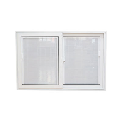 Waterdicht schuifvenster van aluminium met interne scheidingsstrook en dubbelgehard glas