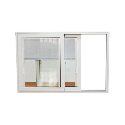 Waterdicht schuifvenster van aluminium met interne scheidingsstrook en dubbelgehard glas