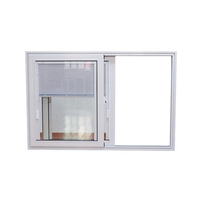 Waterdicht schuifvenster van aluminium met interne scheidingsstrook en dubbelgehard glas