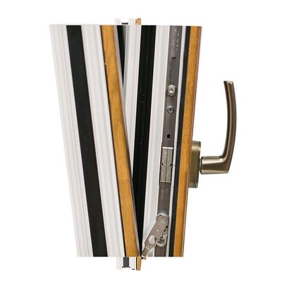 Houtkorrelontwerp Thermal Break Aluminium Tilt en Turn Window met dubbel gehard glas
