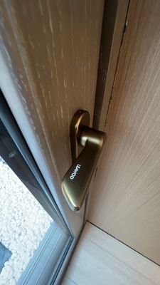 Afgeronde oppervlakte Frans kantoor glas aluminium schuifdeur voor buiten