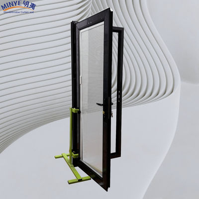 Persoonlijke grootte Aluminium Front Entry Franse Casement deuren voor huis interieur glas