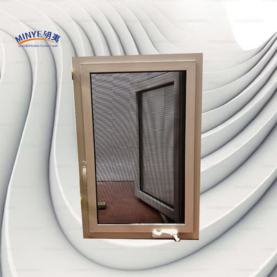 Thermal Break Aluminium Casement Window met afneembare scherm en dubbelkleurig ontwerp