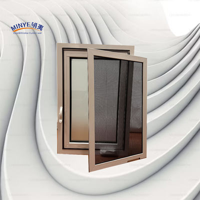 Thermal Break Aluminium Casement Window met afneembare scherm en dubbelkleurig ontwerp