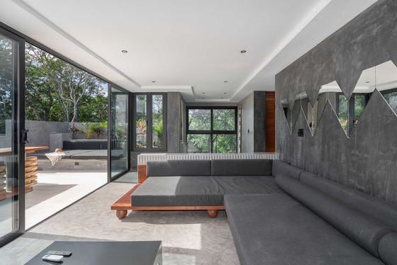 Waterdichte stacker deur voor huis patio ontwerp warmte-isolatie geluiddichte energiebesparing