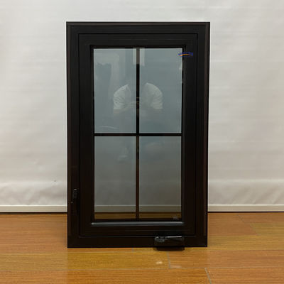Swing Stijl Moderne Eenvoudige Warmte Isolatie en Waterdichte Orkaan Impact Frans Huis Aluminium Glas Venster Ontwerp