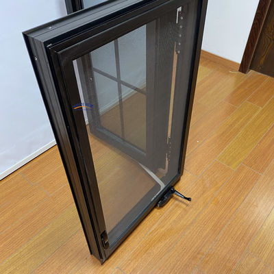Swing Stijl Moderne Eenvoudige Warmte Isolatie en Waterdichte Orkaan Impact Frans Huis Aluminium Glas Venster Ontwerp