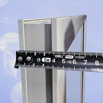 Aluminiumframe dubbelgehard glas zwart beeldvenster voor productpromotie