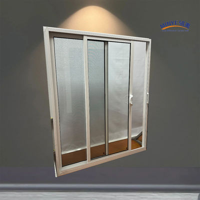Chinese hardware aluminium schuifdeur met dubbelgehard glas en glasvezel scherm