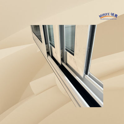 Buitenwarmtebreuk Aluminium schuifdeur met stapler en dubbelgehard glas
