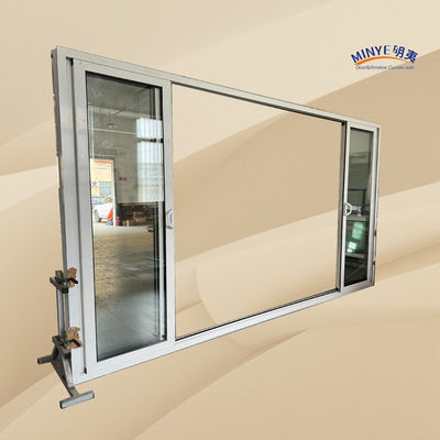 Buitenwarmtebreuk Aluminium schuifdeur met stapler en dubbelgehard glas