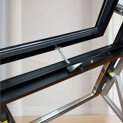 Chinese top hardware aangepast aluminium blinde kasten raam met ingebouwde luiken