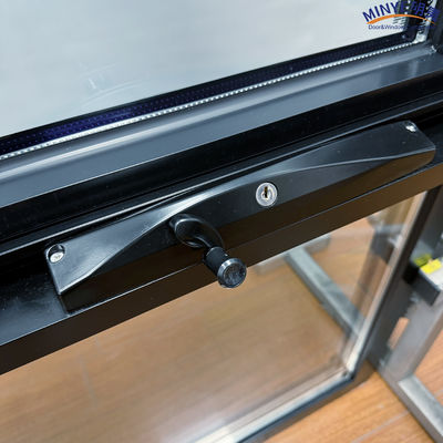 Chinese top hardware aangepast aluminium blinde kasten raam met ingebouwde luiken