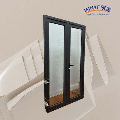 Gepersonaliseerde Kleur Aluminium legering Casement deur Sterk windweerstand en warmte-isolatie