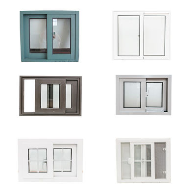 Glijdend Upvc Double Glazed Windows Grills in Glass Integratie voor gemakkelijk onderhoud