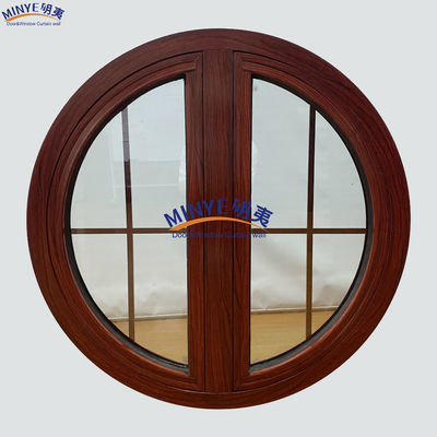 Moderne ontwerp Thermal Break Aluminium Ronde Casement Venster met aangepaste kleuren en goede afdichting