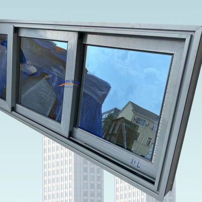 Lange levensduur Aluminium drie-sporig schuifvenster met goede windweerstand en hoge sterkte